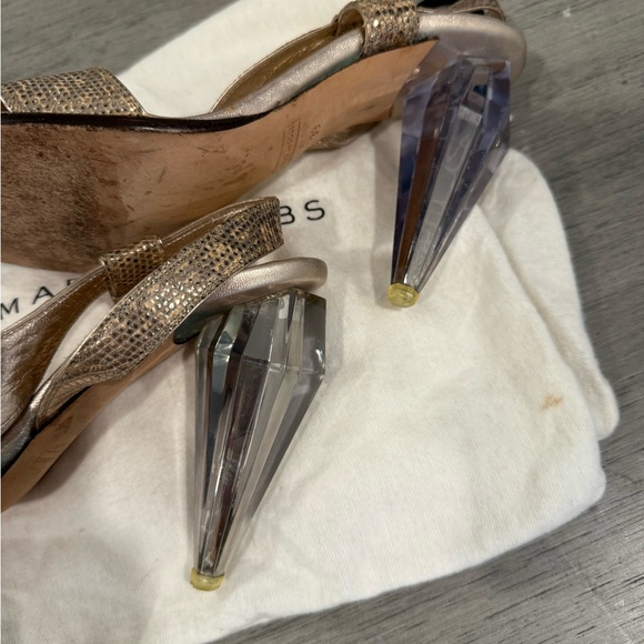 Marc Jacobs Spring 2007 Runway Gold Slingback Crystal Heel Sandal - Picture 7 of 12
